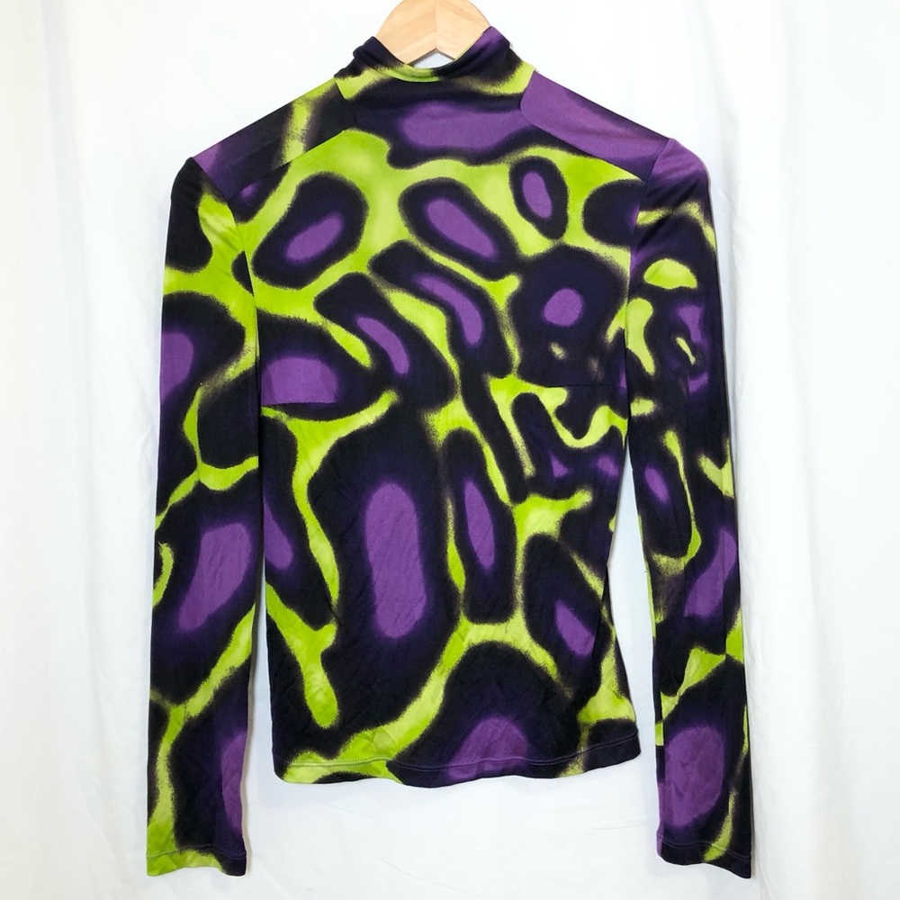 *RARE* Early 90s Gianni Versace Couture Silk Jersey Print Top